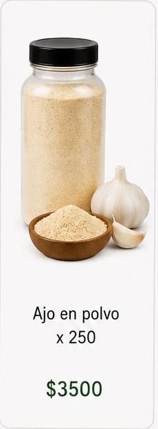 Ajo en polvo 250gr