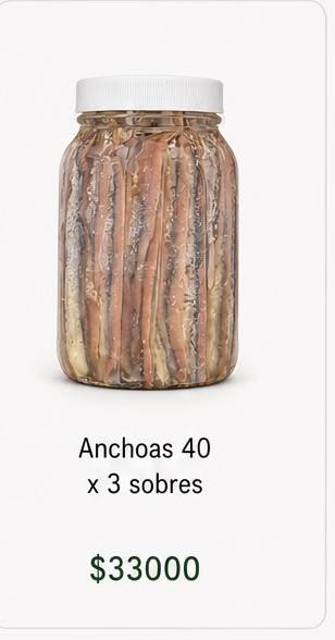 Anchoas 40x 3 sobres